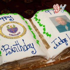 Judge Leighton's 97th Birthday Cake.  