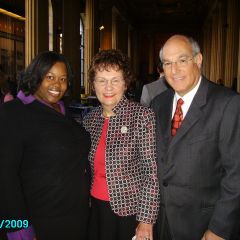 La Toya Dixon, Justice Garman, ISBA President Elect Mark Hassakis