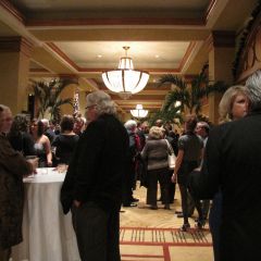 Guests enjoy the Supreme Court Dinner reception.