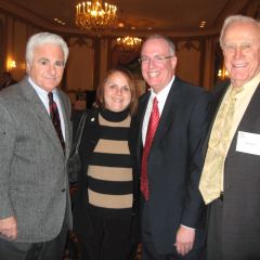 Former ISBA President Leonard Amari, Katherine Amari, ISBA 3rd Vice President John Thies and former ISBA President Fred Lane