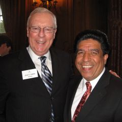 ISBA President John O'Brien and Cook County Circuit Judge Jesse Reyes