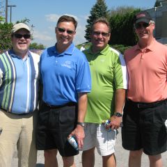 ISBA 2nd Vice President John Locallo (second from left) with the other members of his golf foursome.