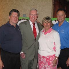 ISBA Board of Governors Treasurer Mauro Glorioso, ISBA President John O'Brien, Board of Governors member Paula Holderman and ISBA 2nd Vice President John Locallo