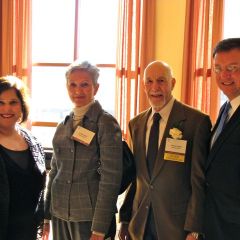ISBA President-Elect John Locallo with Distinguished Counsellor Burton Duboe and family