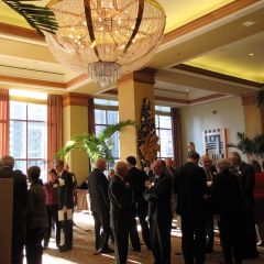 The opening reception at the Sheraton Chicago Hotel & Towers