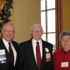 ISBA President John O'Brien (right) with Distinguished Counsellor Nicholas Neiers and his wife
