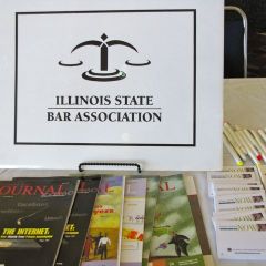 The ISBA table at the admission ceremony