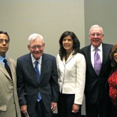 Hispanic Lawyers Association President Leo Lastre, Chief Justice Thomas Fitzgerald, Chicago Bar Association President Anita Alvarez, ISBA President John O'Brien and Women's Bar Association of Illinois President Patrice Ball-Reed