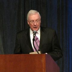 ISBA President John O'Brien delivers his remarks to the new admittees.