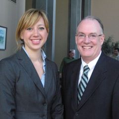 New admittee Jessica Galant and ISBA 3rd VP John Thies