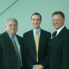 Attorney Dave Wentworth new admittee Dave Wiest and ISBA President-elect John G. Locallo