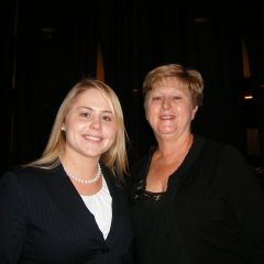 New admittee Jennifer Valentino with her mother Nobie Valentino, both from St. Louis.