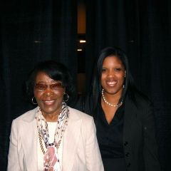 Ashley Martin's grandmother, Queen Everett, was there to help her celebrate in Collinsville.