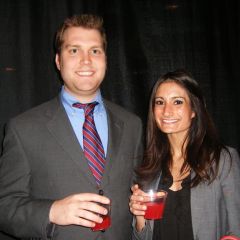 A newly engaged couple, Ryan Bruning and Sherin Joharifard, were also sworn in at the Fifth District ceremony.