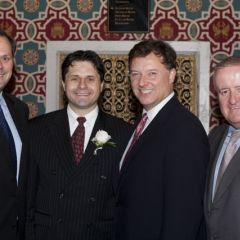 ISBA Secretary Mark Wojcik, Advocates Society President Robert Groszek, ISBA President-Elect John Locallo and ISBA Governor Judge Russell Hartigan. - Photo by Artur Zadrozny 