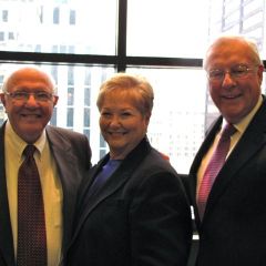 Judge Schleifer with ISBA Past Presidents Dick Thies and John O'Brien