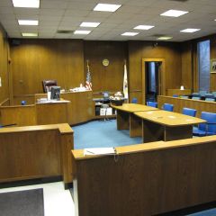 Courtroom A on the third floor