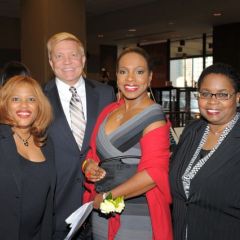 Women's Bar Association President Hon. Patrice Ball-Reed, 2nd Ward Ald. Robert Fioretti, Mistress of Ceremonies and actress Sheryl Lee Ralph and the Hon. Shelvin Louise Marie Hall
