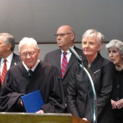 Retiring Justice Fitzgerald and newest Justice Theis