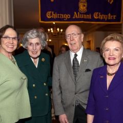 Hon. Susan Fox Gillis, Justice McMorrow, Hon. William A. Bauer, and Janet Piper Voss 