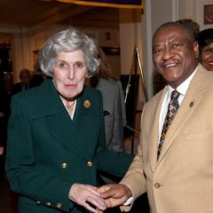 Hon. Mary Ann G. McMorrow and Hon. Lewis Nixon, Incoming President of the Illinois Judges Association