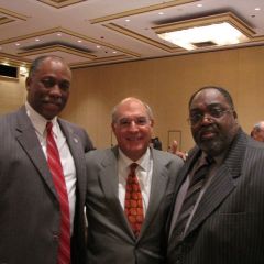 Judge Leonard Murray, ISBA President Hassakis, Judge Orville E. Hambright