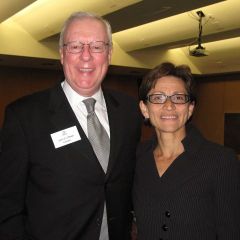 ISBA President John O'Brien and NIU College of Law Dean Jennifer Rosato