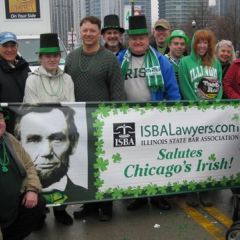 ISBA members braved the rain and cold to take part.