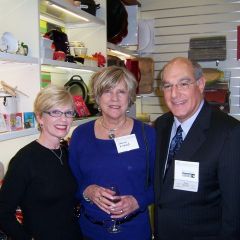 ISBA President-Elect Mark Hassakis and his wife Janet (left) with Sharon Kincaid