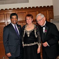 Newly-installed WSBA President Marilyn Longwell with Cook County Chief Judge Timothy Evans and Illinois Supreme Court Chief Justice Thomas R. Fitzgerald.