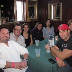 Left to right: Board of Governors member Dion Davi, YLD Vice Chair Bob Fink, Sarah Toney, BOG member Gina Arquilla DeBoni, Debra Liss, Frank DeBoni and YLD Chair Kelley Gandurski