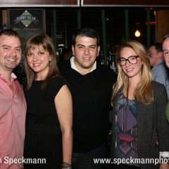 YLD Past Chair Gregg Garofalo, Immediate Past Chair Kelley Gandurksi, Council member Tarek Fadel, guest and Coucil member Michael Bergmann