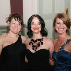 YLD Secretary Heather Fritsch, event chair Adela Lucchesi and newly-elected Board of Governors member Jamie Bas