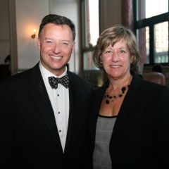 ISBA 2nd Vice President John Locallo with Board of Governors member Naomi Schuster