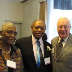 Dolores Smith, Distinguished Counsellor Earl J. Barnes and ISBA Past President John G. O'Brien