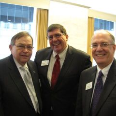 ISBA Board member Russell Scott, ISBA 3rd Vice President Richard D. Felice and ISBA President-elect John E. Thies