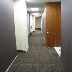 The renovated hallway outside the offices of the Illinois Bar Foundation.
