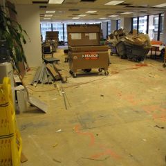 The CLE training room has been a staging ground during Phase 1, but will get its own makeover in Phase 2.