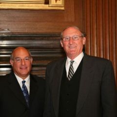 ISBA President Mark D. Hassakis with Clerk of the Supreme Court Williams Suter