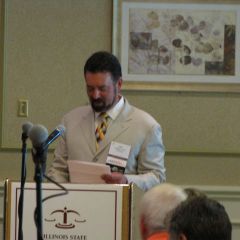 Judge Thomas Else presents the report of the Assembly Agenda and Program Committee.