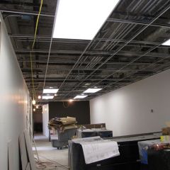 Lights and paint are going up in the ISBA staff area.