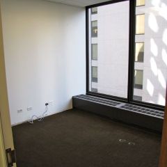 Carpet has been laid in all of the offices.