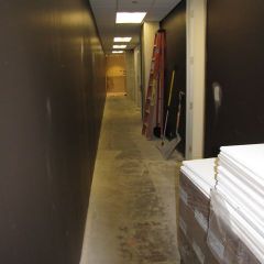 The walls of the hallway on the ISBA side of the floor have been painted.