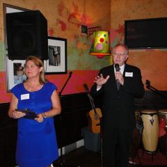 IBF Vice President Debra Walker and Chief Justice Kilbride