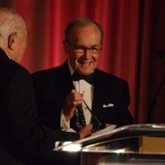 Newton Minow received the 2011 IBF Distinguished Award of Excellence from Abner Mikva