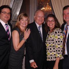 Laureate William V. Johnson and family