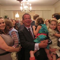 Laureate inductee Peter Birnbaum and family