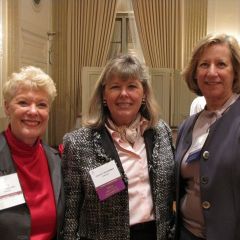 ISBA Past President Judge Carole Bellows, ISBA 3rd VP Paula H. Holderman and ISBA Board of Governors member Judge Naomi Schuster
