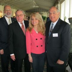 Michele M. Jochner, Law Clerk to Justice Charles E. Freeman, Illinois Supreme Court, presented an Update on Supreme Court Rules at the Quincy Regional CLE. Local hosts for the meeting were Judge Mark A. Schuering (ret.), James L. Palmer, and Talmadge G. Brenner, President of the Adams County Bar Association (not pictured). ISBA President Mark D. Hassakis greeted attendees from throughout the 8th Circuit at a reception the evening before the all-day CLE on March 25.