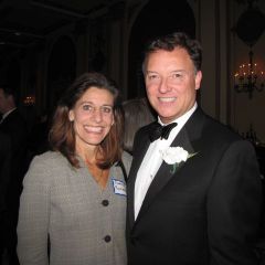 WBAI Board member RoxAnne Rochester with President Locallo